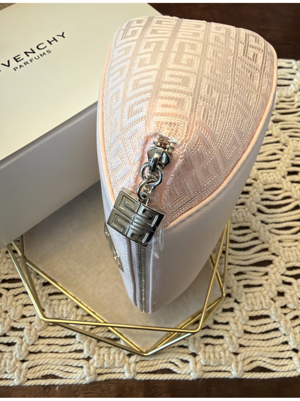 Givenchy Makeup Pouch - Pink - New In Box - Picture 4 of 4